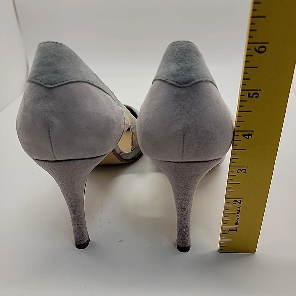 Nina Originals Agenda Suede Pastel Color Block Cut Out Heels US Size 10 Pretty